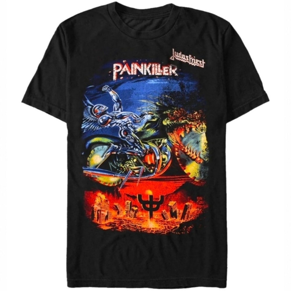 Judas Priest Distressed Pain Killer Medium Shirt